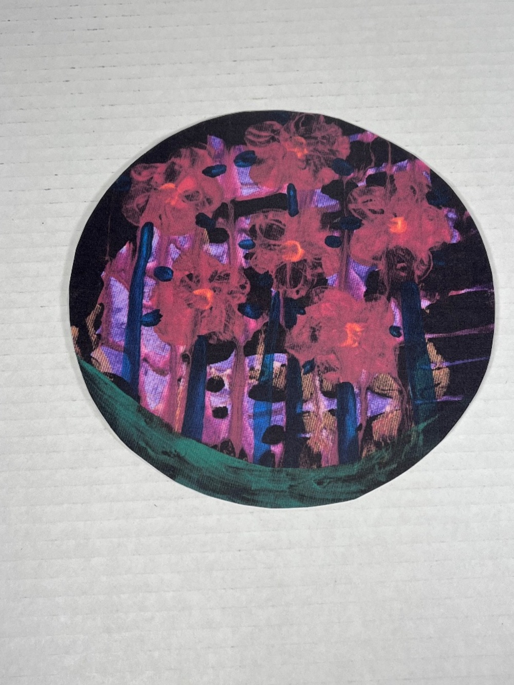 Acrylic Flowers Painting Art Print Laminated Card Stock See Pictures for Size